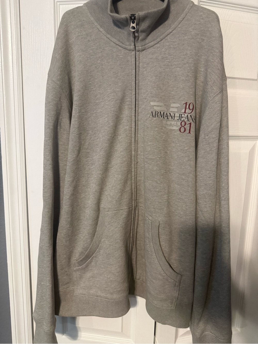 Armani Jeans Logo Zip Sweatshirt